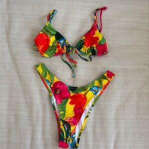 Heavy Manners Vibrant Floral Bikini Set